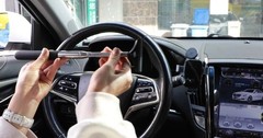 Car Side Mirror Squeegee Retractable 39 Inches 2 Pack for Rain Water Fog