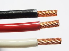 60 EA THHN THWN 6 AWG GAUGE BLACK WHITE RED STRANDED COPPER BUILDING WIRE