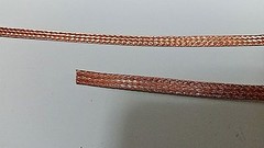 25 Ft’ Flat Braided BARE PURE Copper Wire 1/4″ Wide Ground Strap USA