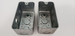 STEEL CITY 58371 1/2 CN ELECTRICAL BOX, 4″x2-1/8″x2-1/8″, STEEL (LOT OF 2) NNB