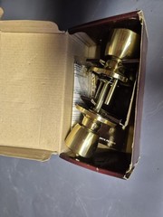 Mountain Security Interior Locking Polished Brass Tulip Door Knob 3130-105 NIB