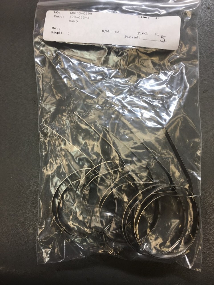 5 pcs Glenair Pre-Coiled band strap 600-052-1 M85049/128-4 600-052 Band-it