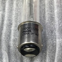 Philips 150-Watt Tungsten Halogen Bulb 120V BA15d Base – 150Q/CL/DC (H9)
