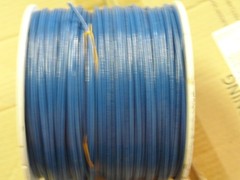12 -SOLID 500 FT. N.E.C. STD. THHN or THWN 600 VOLT BLU BUILDING WIRE FULL SPOOL