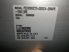 MOORE PDC/N200DCTO+200DC/4-20MA/PD-120AC DC VOLTAGE TRANSDUCER (WL19-1)
