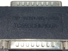 GE FANUC BACKPLANE CABLE IC693CBL300A SER. 90-30 25 PIN MALE 3′ LENGTH SHIELDED