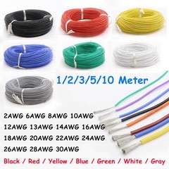 2/6/8/10/12/13/14/16/18/20/22/24/26/28/30AWG Flexible Soft Silicone Wire Cable