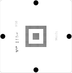 SPC5674FF3MVR3 SAK-TC1796-256F180EXBE SAK-TC1796-256F180E BGA416 BGA Stencil