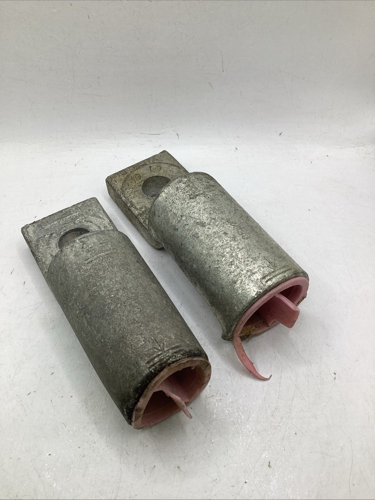 Lot Of 2 Hubbell VCEL-075-H1 1-Hole Compression Lug Terminal 500CU *dented