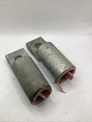 Lot Of 2 Hubbell VCEL-075-H1 1-Hole Compression Lug Terminal 500CU *dented