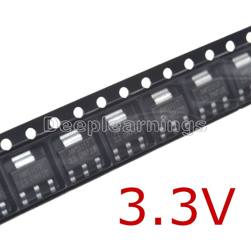 50pcs AMS1117-3.3 LM1117 3.3V 1A SOT-223 Voltage Regulator top quality