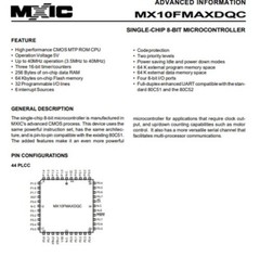 10PCS MX10FMAXDQC MACRONIX SINGLE-CHIP 8-BIT MICROCONTROLLER