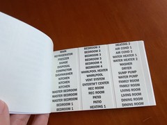 IDEAL Buchanan Wire Marker Booklet 775154 – Household Electrical Panel Labels