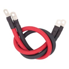 Battery Cable 2 AWG Black & Red price per foot with lugs and heat Shrink