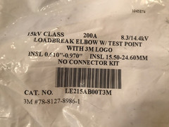 ⚡️EXPEDITED⚡️👀 Cooper Power Systems Load Break Elbow w/ Test Point LE215AB00T3M