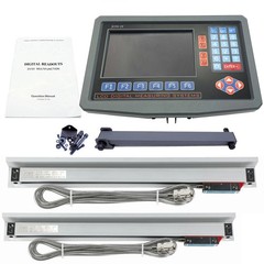 2 Axis LCD Digital Readout DRO 10″ 40″ Glass Linear Scale Encoder Sensor kit