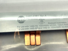 Allen Bradley 1492-A3B1 Ser. A Busbar 3-Pole, 57-Pins, 3-Phase 100A