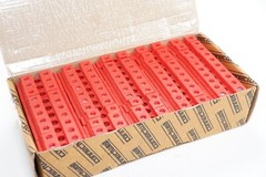 New Box of 50 Altech CTS25UN/R DIN Terminal Feed-Thru 105A 600V 14-2AWG 12mm Red