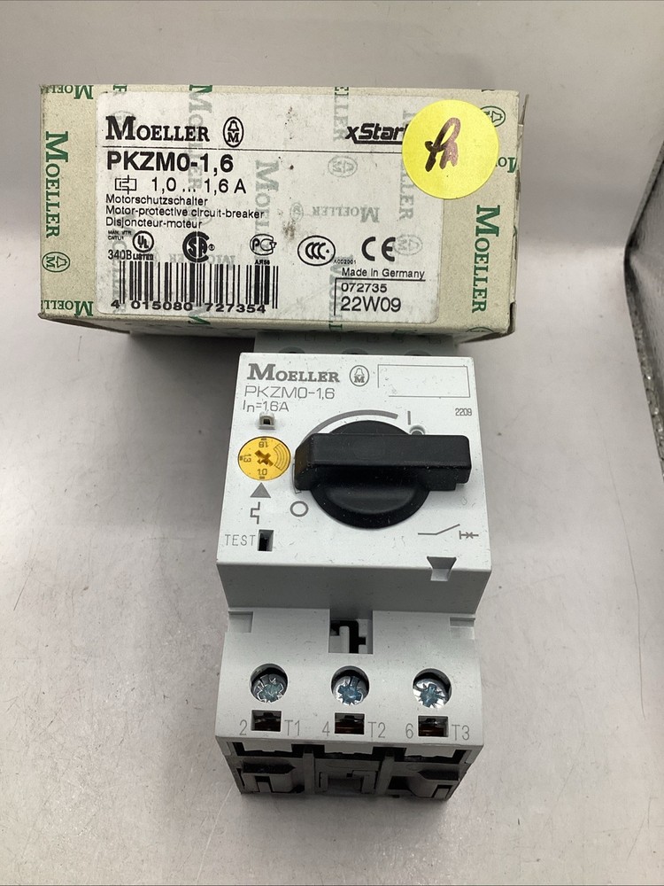 MOELLER/EATON PKZM0-1,6 Motor-Protective Circuit-Breaker 🟡