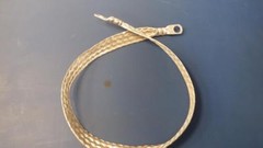 FLAT TINNED COPPER GROUND STRAP 24″L 3/4″W 3/8″HOLE AGS-3237TC-24-3/8 USA SELLER