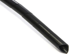 33FT PE 3/8 Inches (10 Mm) Black Polyethylene Spiral Cable Wire Wrap Hydraulic H