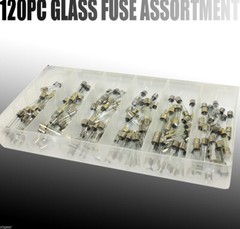New 120pc Glass 5amp – 30amp Fuses Automotive Fuses Assortment Kit