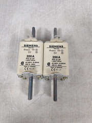 LOT 2PCS SIEMENS 3NA3240 LV-HRC-FUSE LINKS 200A