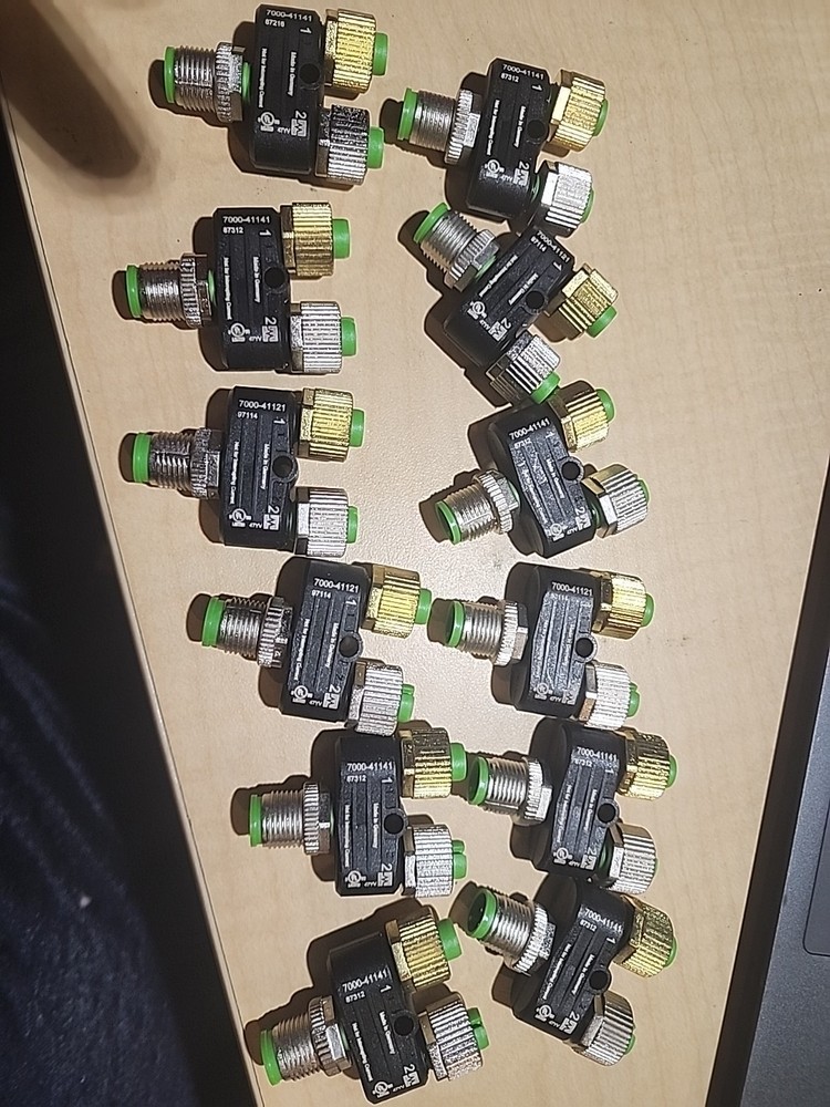 12 PC MURR ELEKTRONIK 7000-41141-0000000 5-POLE T-COUPLER NEW OPEN BOX LOT OF 12