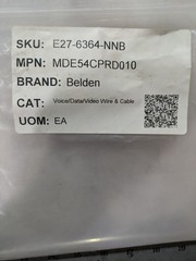Belden MDE54CPRD010 Cat5e Patch Cable Red 10ft RJ45 Stranded Copper Data Network