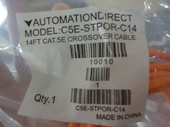 C5E-STPOR-C14 Automation Direct 14FT CAT.5E CROSSOVER CABLE Brand New!