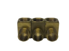 (3) NOS Parker 3/4” MNPT x 3/4” FNPT Brass Street Tee Pipe Fittings 2225P-12