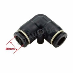 Push Connect Fitting Elbow 10mm Tube OD 90° Degree Adapter Air Compressor 10 Pcs