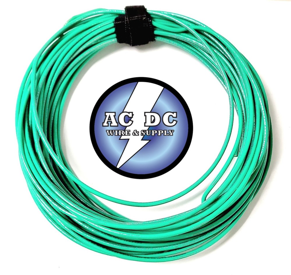 14 AWG GREEN THHN THWN STRANDED COPPER WIRE 50 FEET GROUND