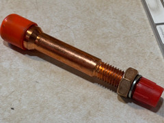 878071022 FERRULE;GROUNDING;COPPER;;2/0;.63-11 THREAD;SHROUDED;ASTM F855 (O4)
