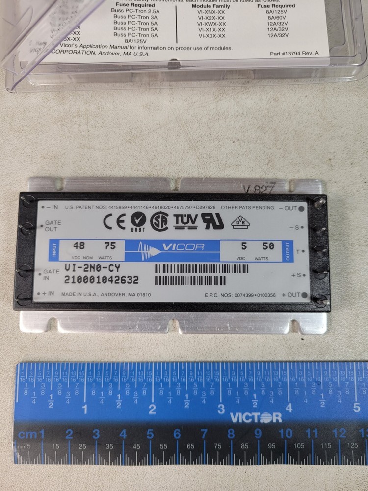 (1 NEW) Vicor VI-2N0-CY DC-DC Converter INPUT 48VDC 75W OUTPUT 5VDC 50W