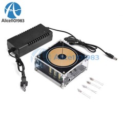 Bluetooth Music Tesla Coil AC110-240V 120W 10cm High Frequency Voltage Pulse