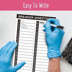 10 Sheet Breaker Panel Labels & 7 Breaker Catalog Stickers, Waterproof Durabl…
