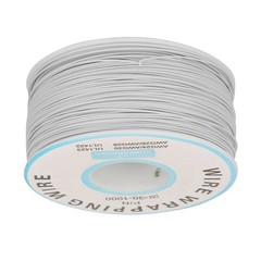 1 Roll 30AWG Single Strand Copper Wire Wrapping Cable 0.25mm White