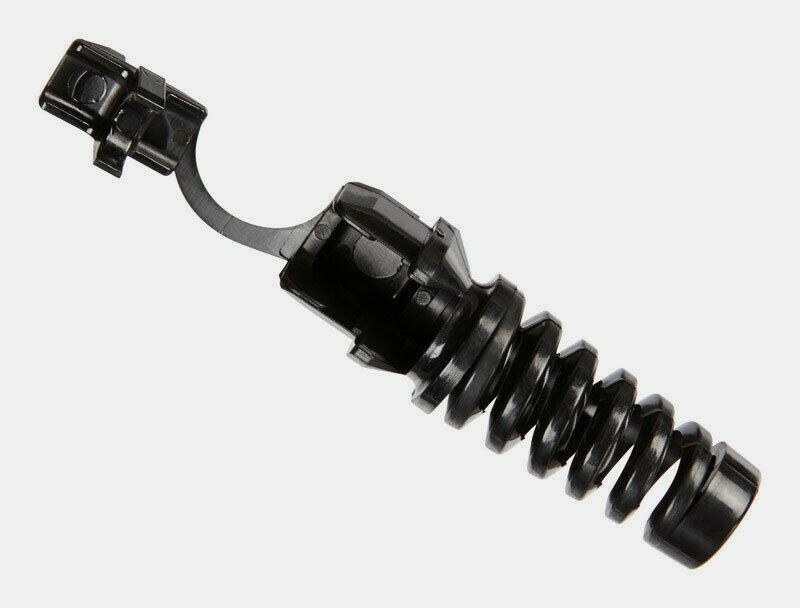 Jandorf CORD PROTECTOR Nylon Black 2pk Pigtail Round Cables Absorbs Forces 61418