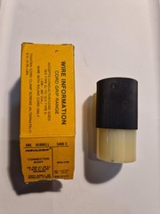 HUBBELL FEMALE PLUG HBL546C, NEMA 6-20R, 20A, 250VAC/DC, 3W, STR BLADE, GRD, NIB