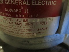 GE Alugard II Station Arrester 9LIIMAB015 15kV Used