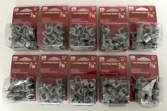 LOT OF 150 GARDNER BENDER GREY 7/16″ LOW VOLTAGE STAPLES 10 PKS OF 15 PSG-15