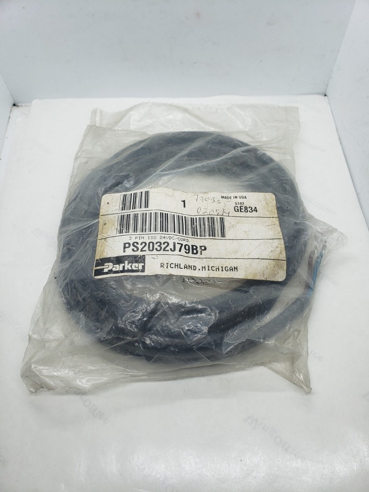 PARKER PS2032J79BP SOLENOID CONNECTOR CABLE, NIB