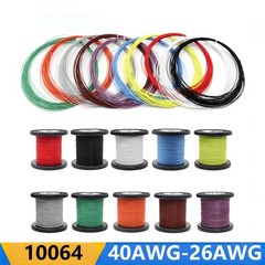 UL10064 Wire Silver Plated Copper 40AWG-28AWG Electronic Single Fine Core Cable