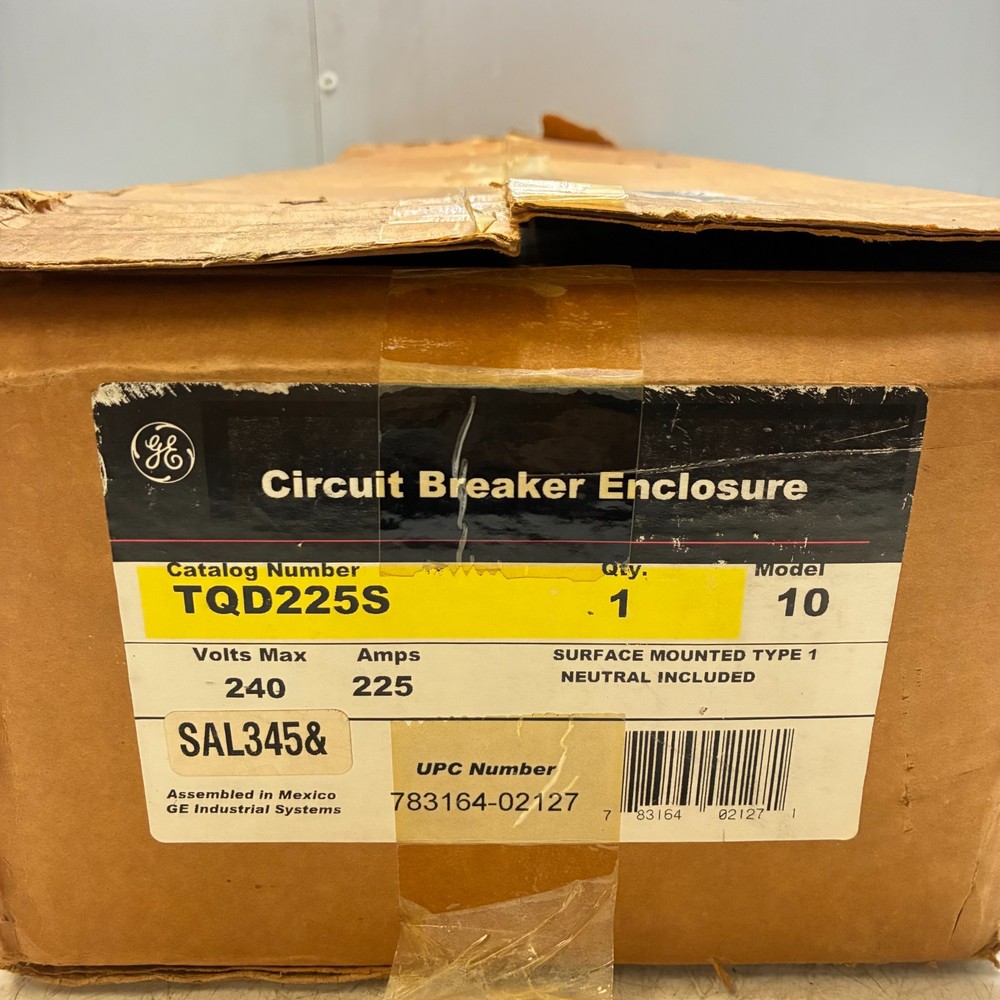 GE TQD225S Enclosure Indoor Type 1 225 Amp 240V