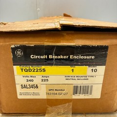 GE TQD225S Enclosure Indoor Type 1 225 Amp 240V