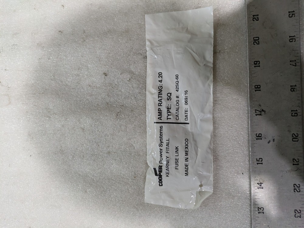 Eaton Cooper Power Systems 42SQ-60 Barney Fitall Fuse Link Type SQ 4.20 Amp OEM