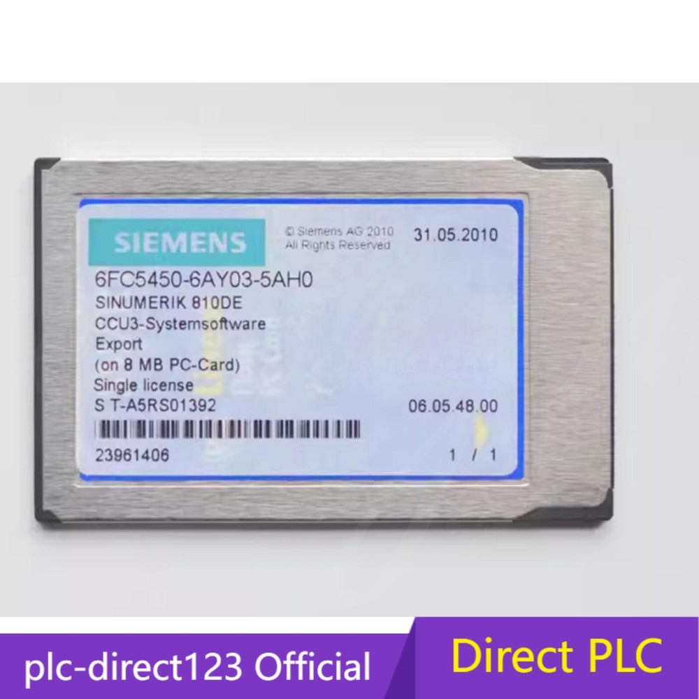 New Siemens 6FC5450-6AY03-5AH0 SINUMERIK 810DE CNC 6FC5 450-6AY03-5AH0