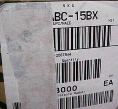 25 Cooper Bussmann ABC-15 Fuses ¼” x 1-¼ 250V 15A, Fast Ceramic BK8/ABC-15BX New