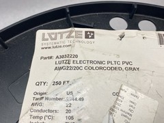 Lutze A3032220 Flexible Electronic Cable PLTC PVC Unshielded LOT OF 70ft
